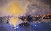 Ivan Aivazovsky Constantinople Sunset Germany oil painting artist